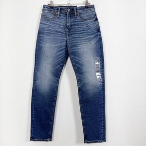 NWT American Eagle Women's Athletic Skinny Airflex Blue Washed Jeans Size 26
